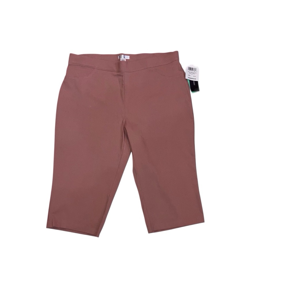 Womens 89th + Madison Mauve Pink Comfort Waist Capris Pants Size 18 NWT